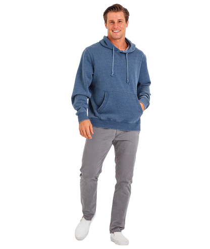 Unisex Fit Burnout Fleece Pullover Hoodie