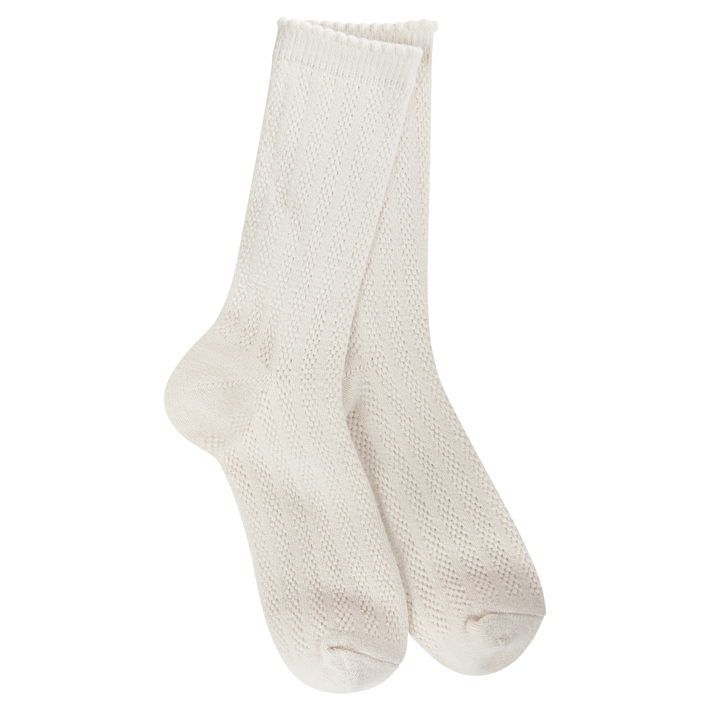 Weekend Pointelle Crew Socks