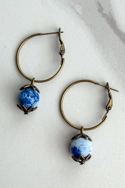 Yvonne Earrings-Blue