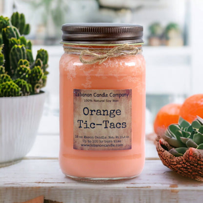 Orange Tic-Tacs Candle