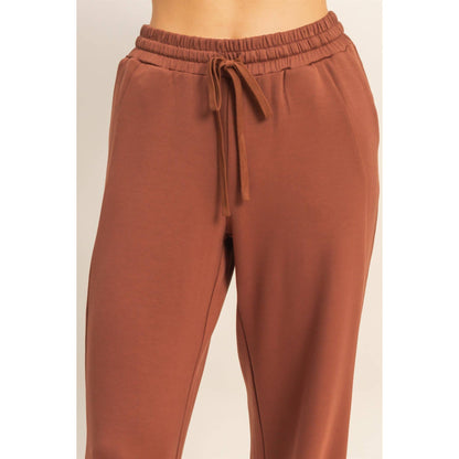 Double Knit Wide-Leg Sweatpants
