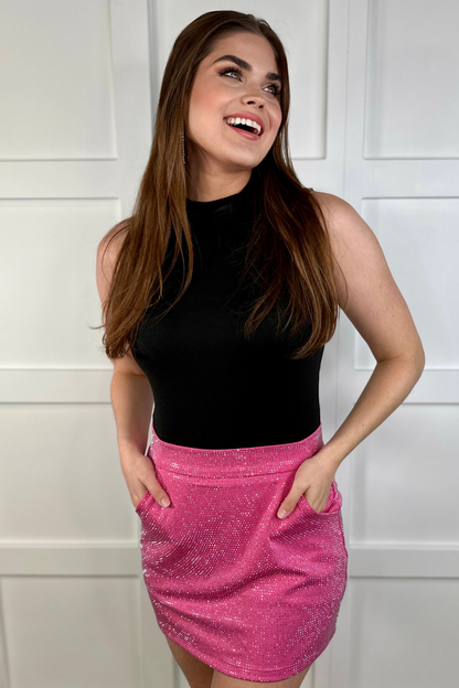 Daring Stares Studded Skort