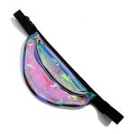 Iridescent Transparent Waterproof PU Fanny Pack