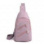 Pink Nylon Crossbody Sling Bag