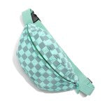 Lightweight Checkered Fanny Pack Sling Back
