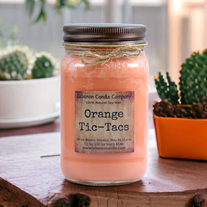 Orange Tic-Tacs Candle