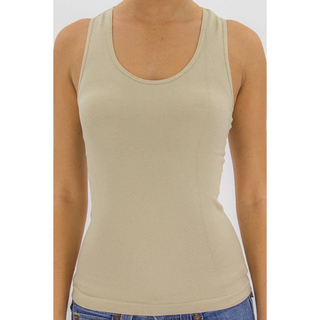 Happy Place Lake of the Ozarks Ribbed Racerback Tank Top