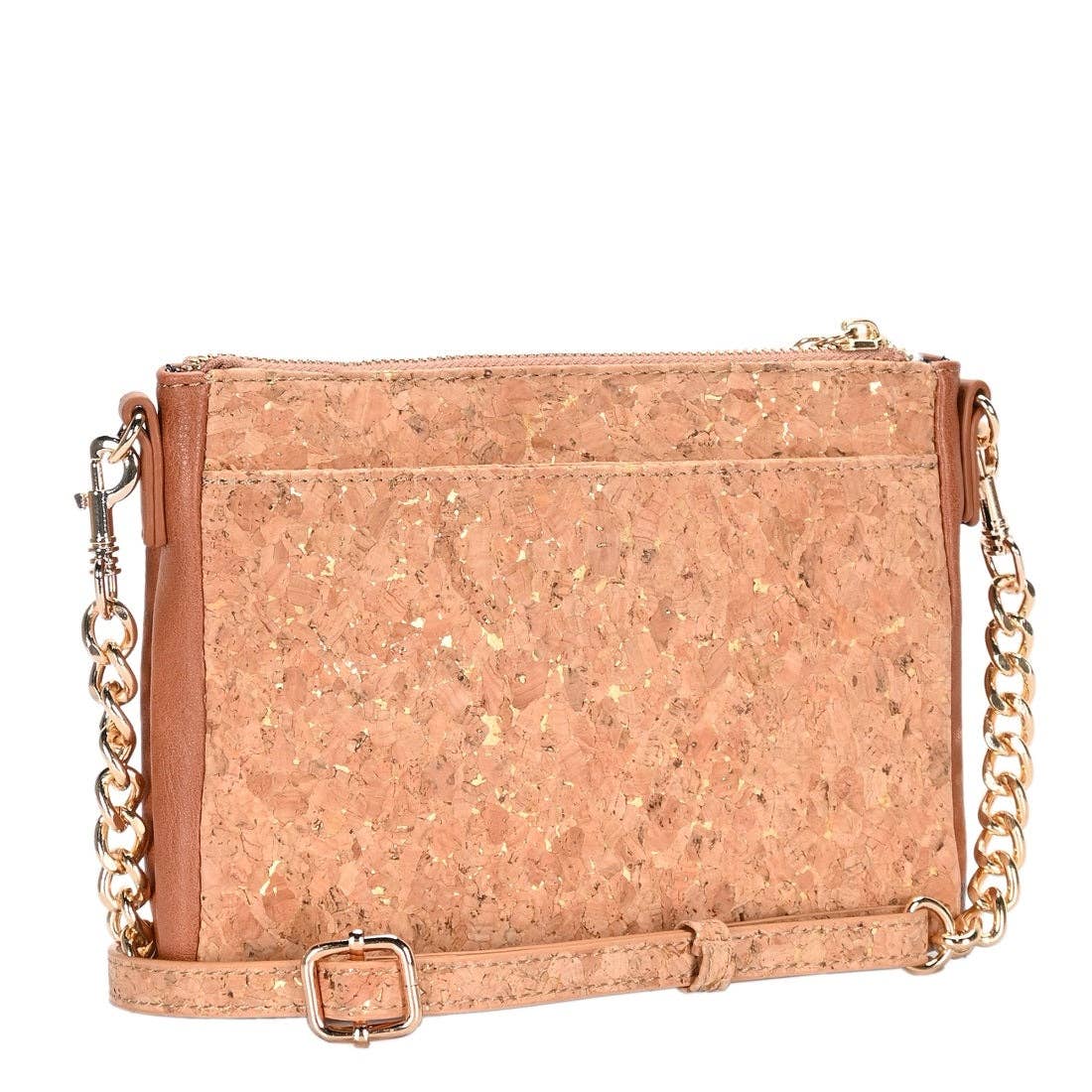 BGT15944 Cork Crossbody Bag: Peach