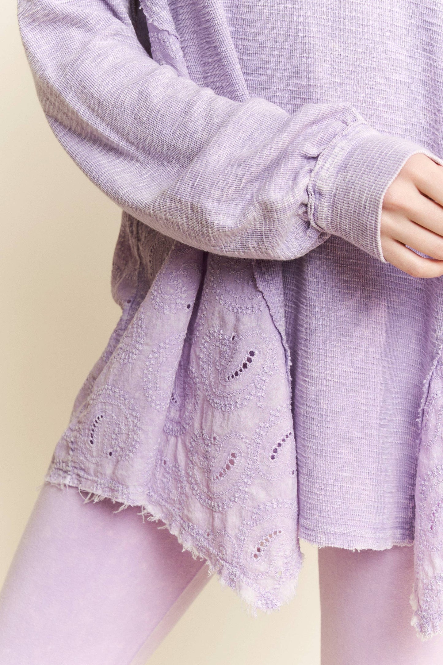 BEST Mineral Washed Western Boho Paisley Top HT5559