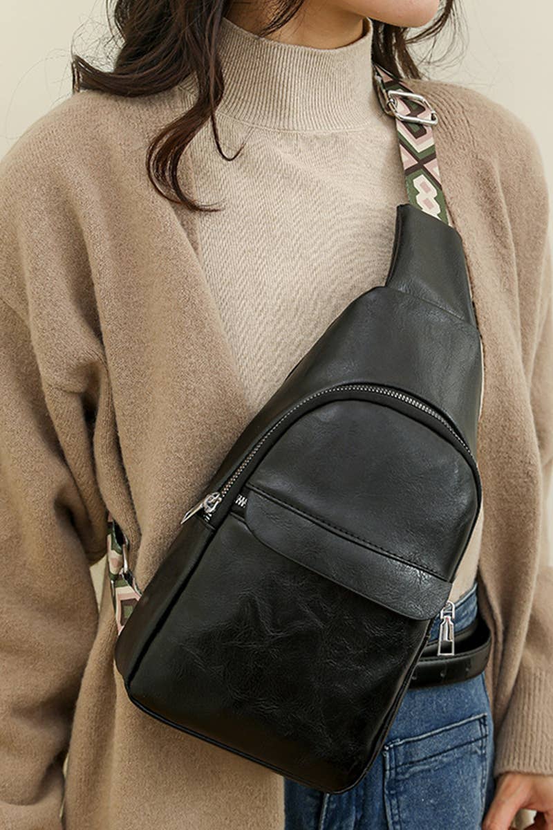 Guitar Strap Crossbody Chest Sling Bag