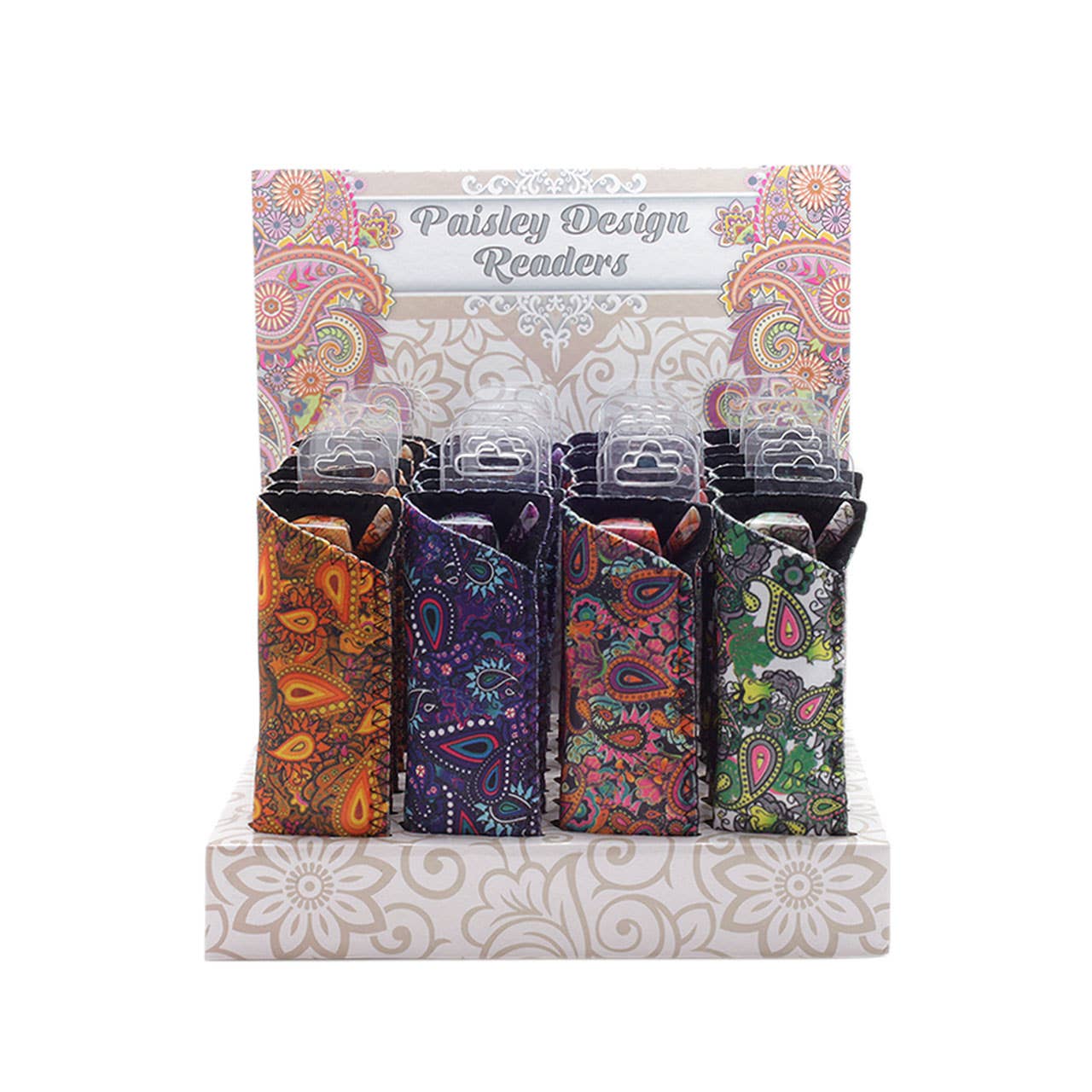 Reading Glasses Paisley Pattern with Case