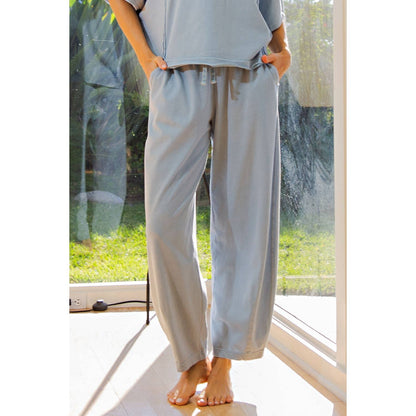 Mineral Washed Cotton Barrel Pant P6455