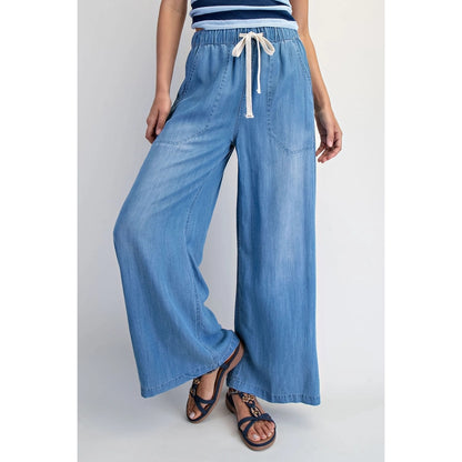 Cotierra Lyocell Drawstring Wide Leg Pants – Style CP6067