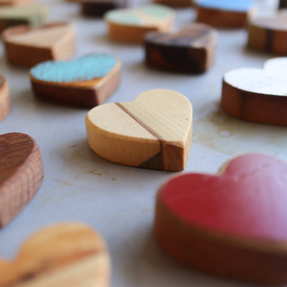 Handmade Wooden Hearts