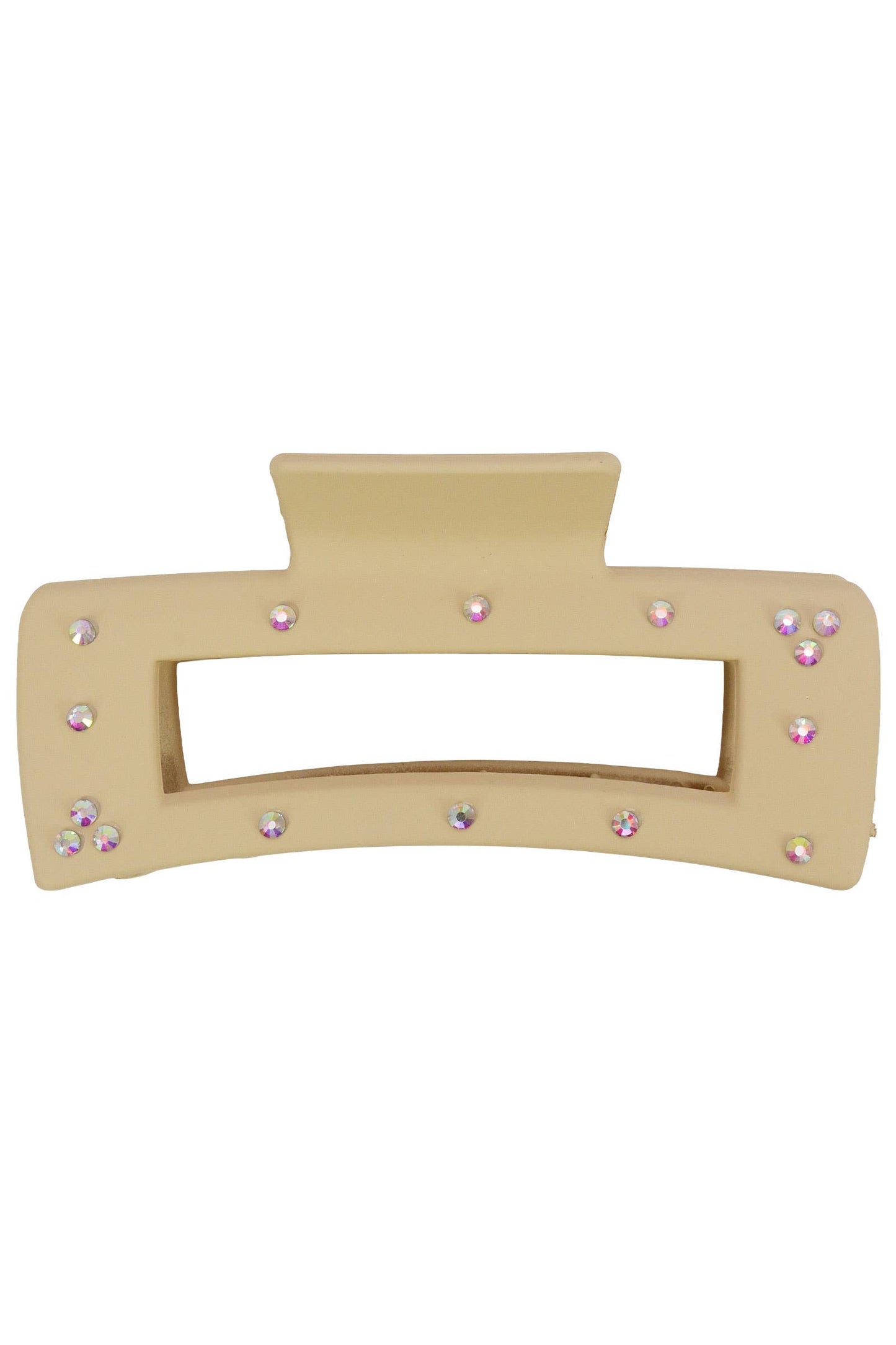 Bling Matte Hollow Block Hair Claw