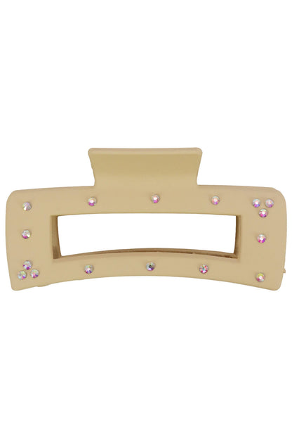 Bling Matte Hollow Block Hair Claw