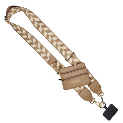 Clip & Go Strap w/Zippered Pouch Chevron