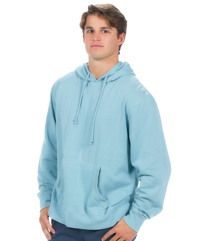 Unisex Fit Burnout Fleece Pullover Hoodie