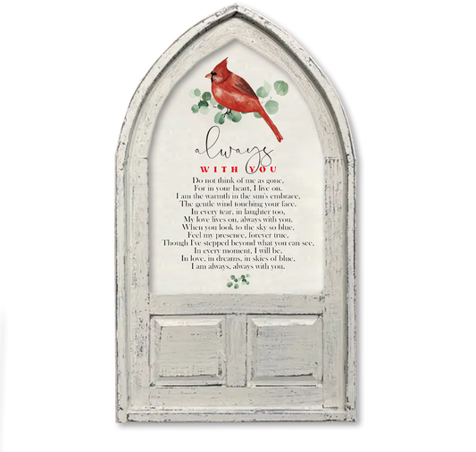 ARCH CANVAS ALWAYS WITH YOU CARDINAL