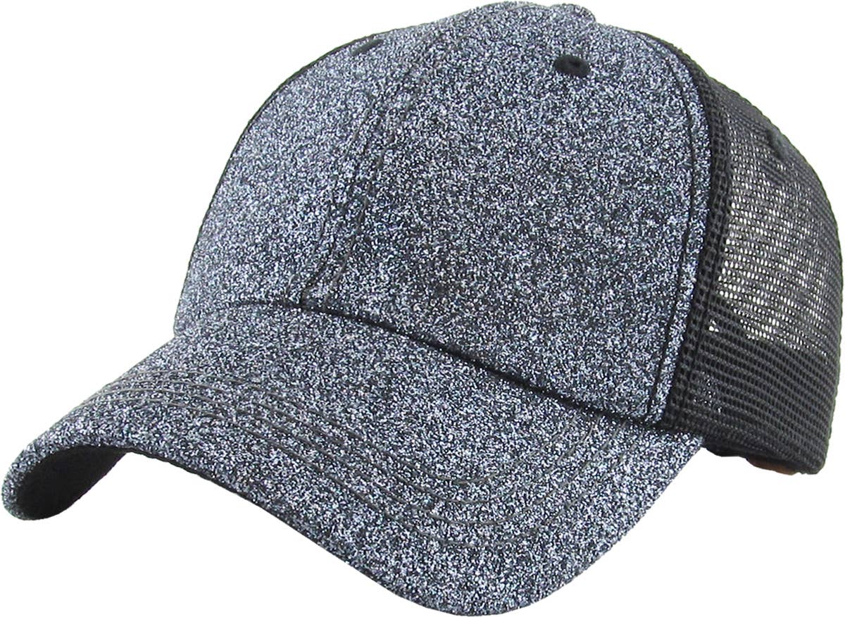 Glitter Meshback Baseball Cap