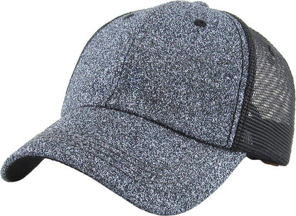 Glitter Meshback Baseball Cap