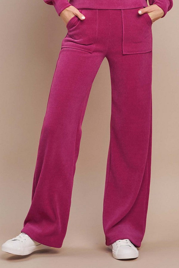 Wide Leg Corduroy Pants
