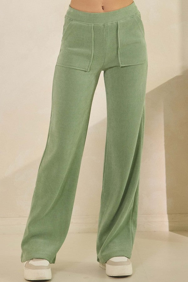 Wide Leg Corduroy Pants
