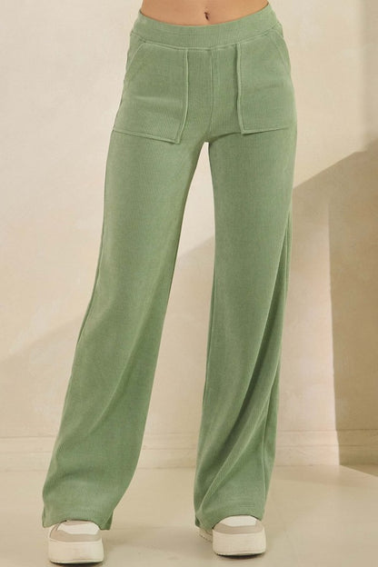 Wide Leg Corduroy Pants