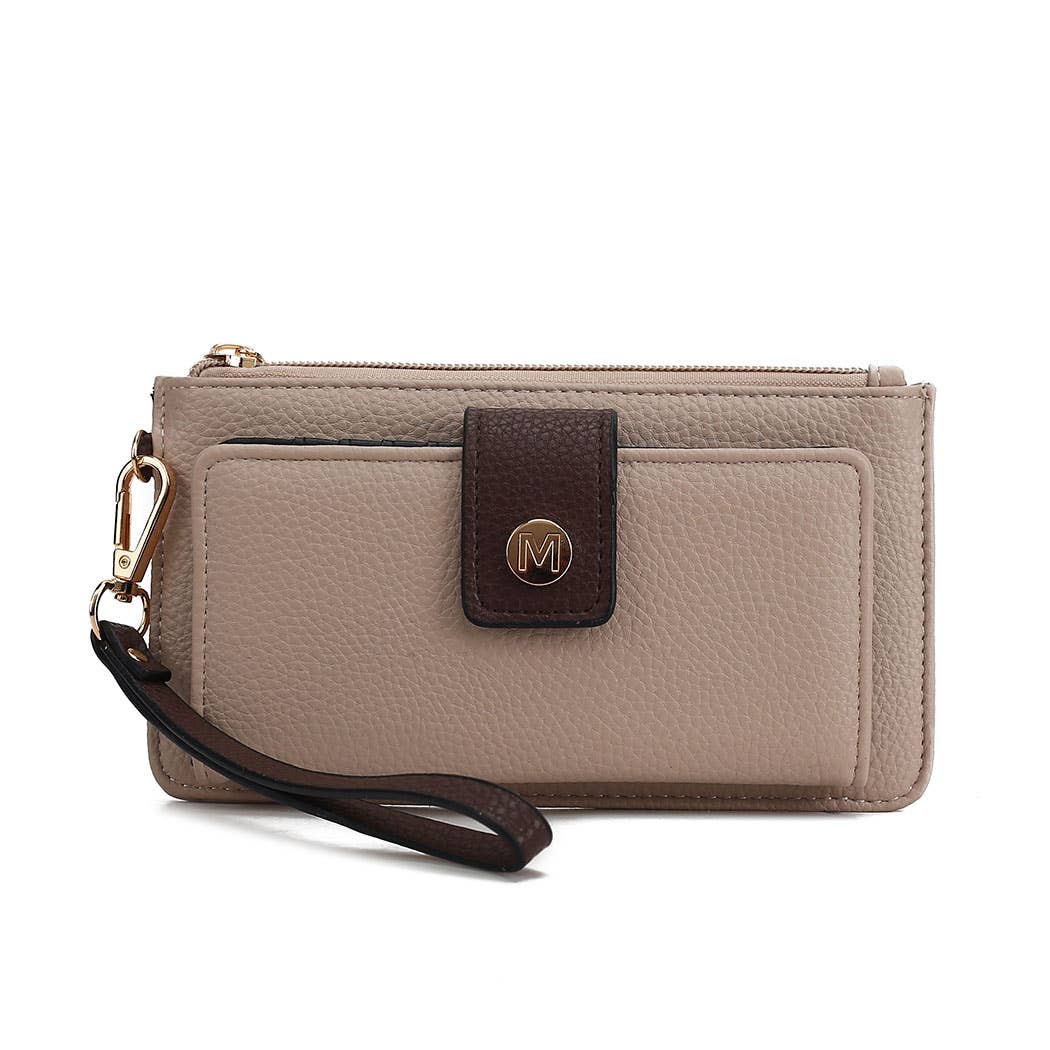 MKF Collection Olympe Vegan Leather Wristlet Wallet by Mia K