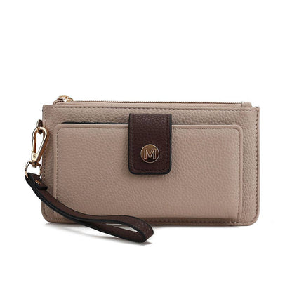 MKF Collection Olympe Vegan Leather Wristlet Wallet by Mia K