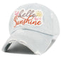 Hello Sunshine Washed Vintage Ballcap