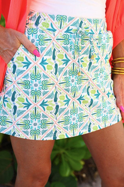 Palm Haven Skort