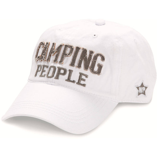 Camping People - White Adjustable Hat
