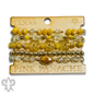 Glass bead variety mix bracelet stack - LC