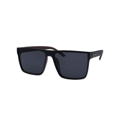 Mens Sunglasses Square Frame New All Black Super Dark Sun