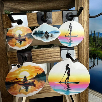 Sunset Kayaking Sticker - Transparent/Opaque Vinyl