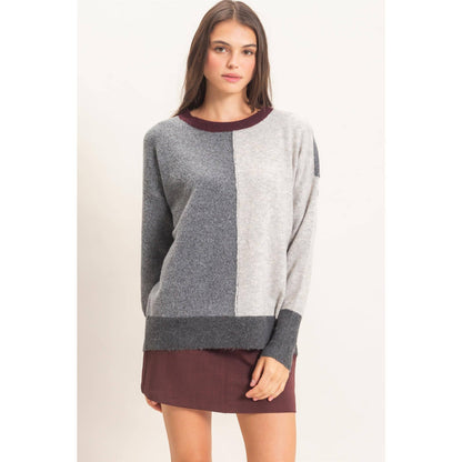 HYFVE Color block Visible Seam Sweater HF26E151