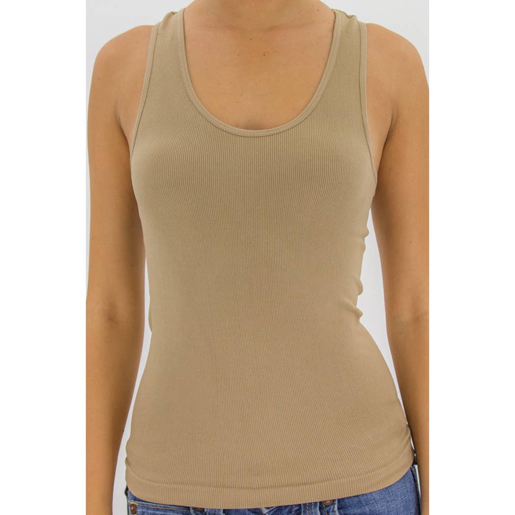 Happy Place Lake of the Ozarks Ribbed Racerback Tank Top