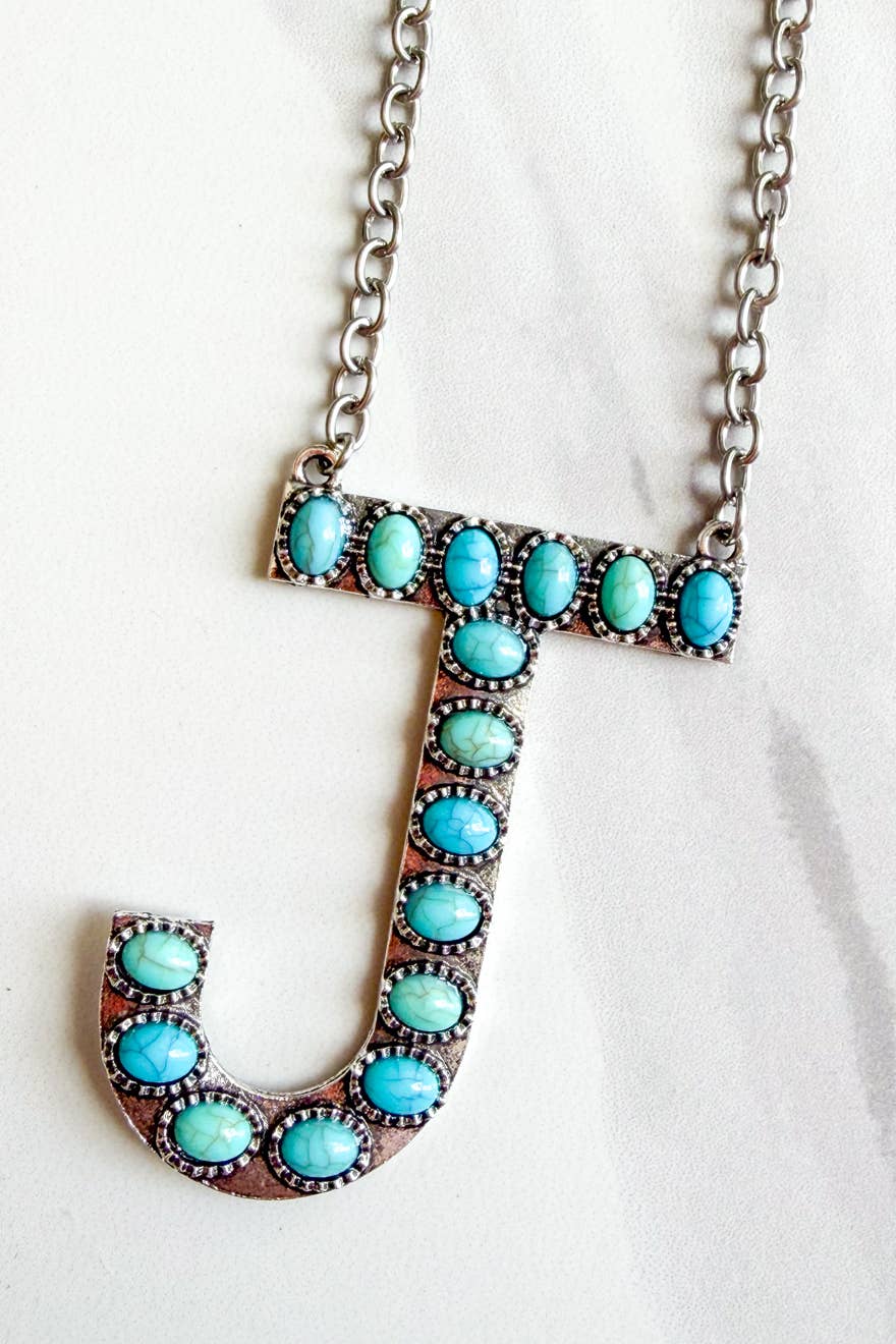 Blaze Initial Necklace-Silver