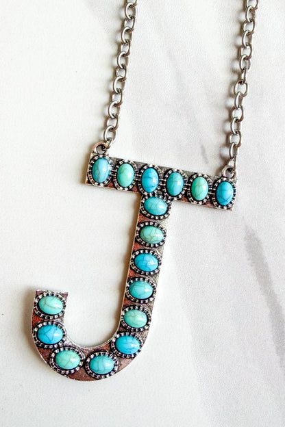 Blaze Initial Necklace-Silver