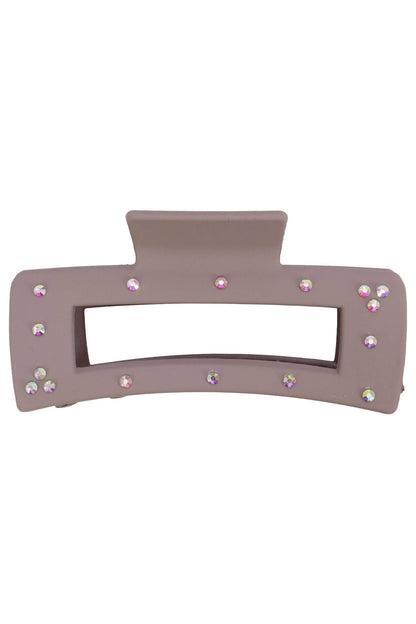 Bling Matte Hollow Block Hair Claw