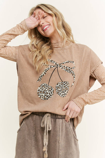 j.her Mesh Floral Lace Layering top HT6578P1