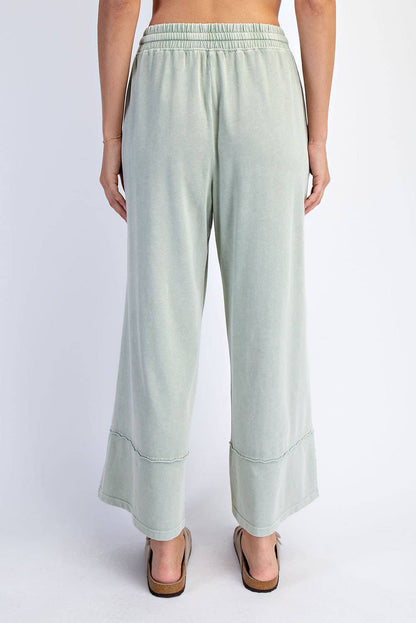 Rae Mode Mineral Washed Cropped Wide Leg Pant P6363