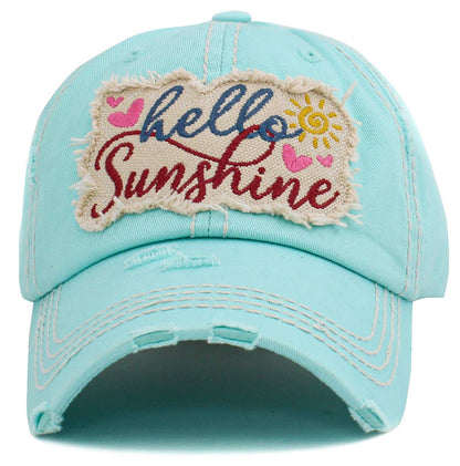 Hello Sunshine Washed Vintage Ballcap