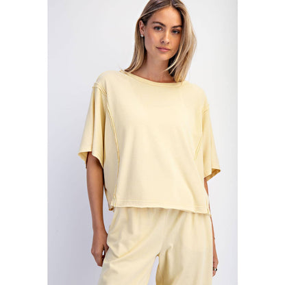 Rae Mode Mineral Washed Boxy Tee T0080