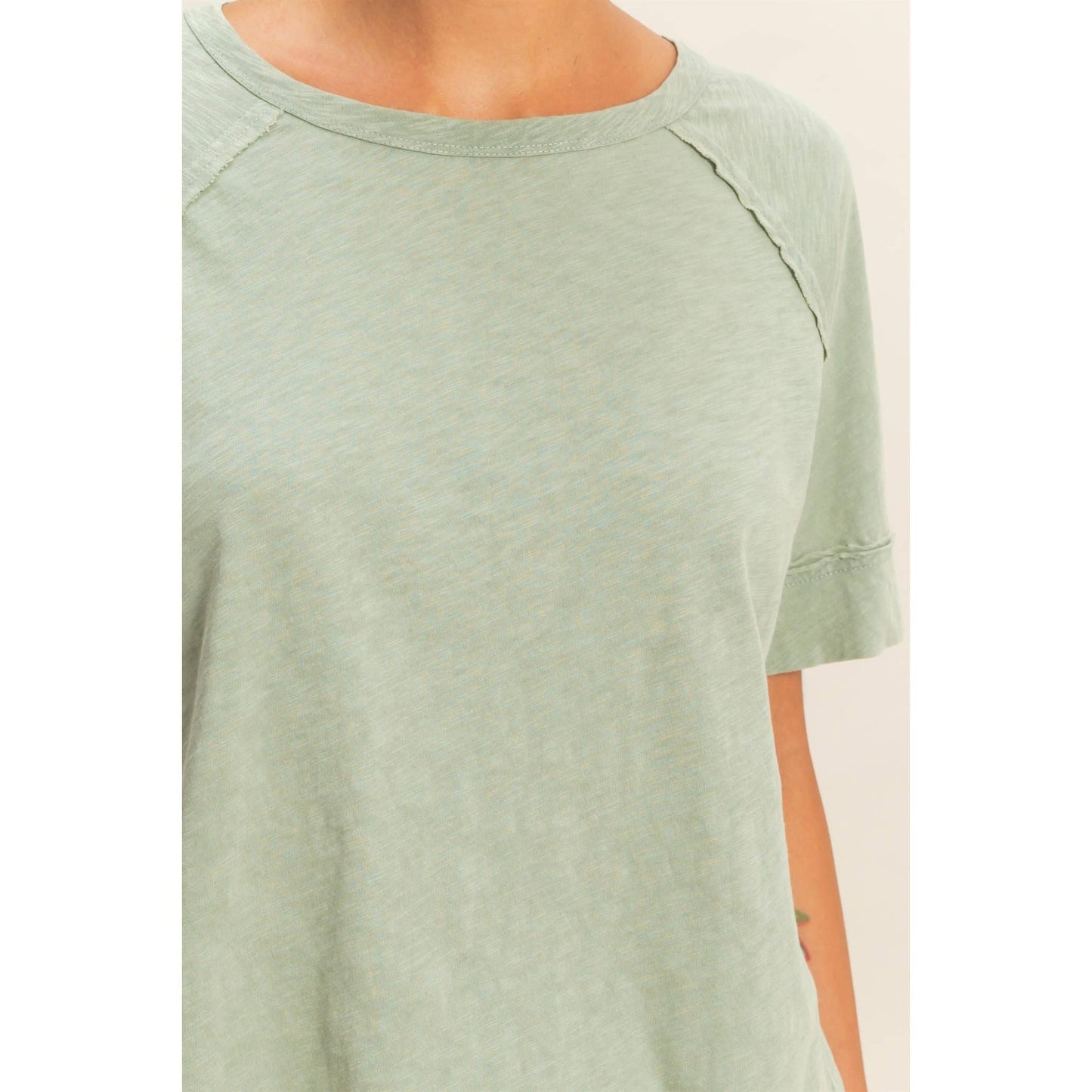 Hyfve DZ26A655 Acid Washed Boxy Tee