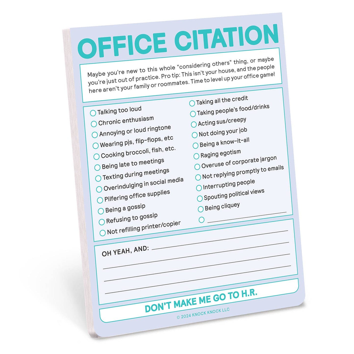 Office Citation Nifty Note (Pastel Version)