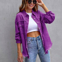 Tattered jacket: M / Lilac
