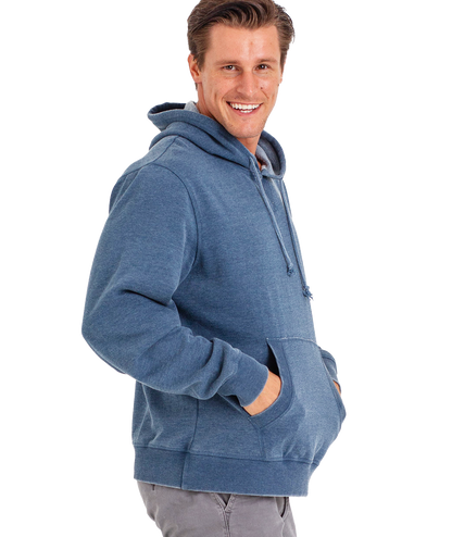 Unisex Fit Burnout Fleece Pullover Hoodie