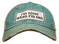I'm Nicer When I'm Tan Distressed Trucker Hat Baseball Cap